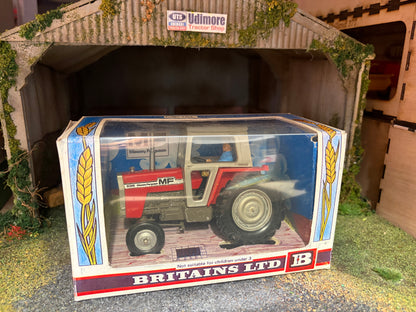 Vintage Britains Massey Ferguson 595 Tractor 9522 Original Straw Box Obsolete 1:32 Scale First Version (1976–1979)