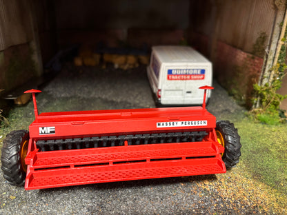 Massey Ferguson MF 30 Seed Drill 4 metre version 1.32 scale Yellow wheels