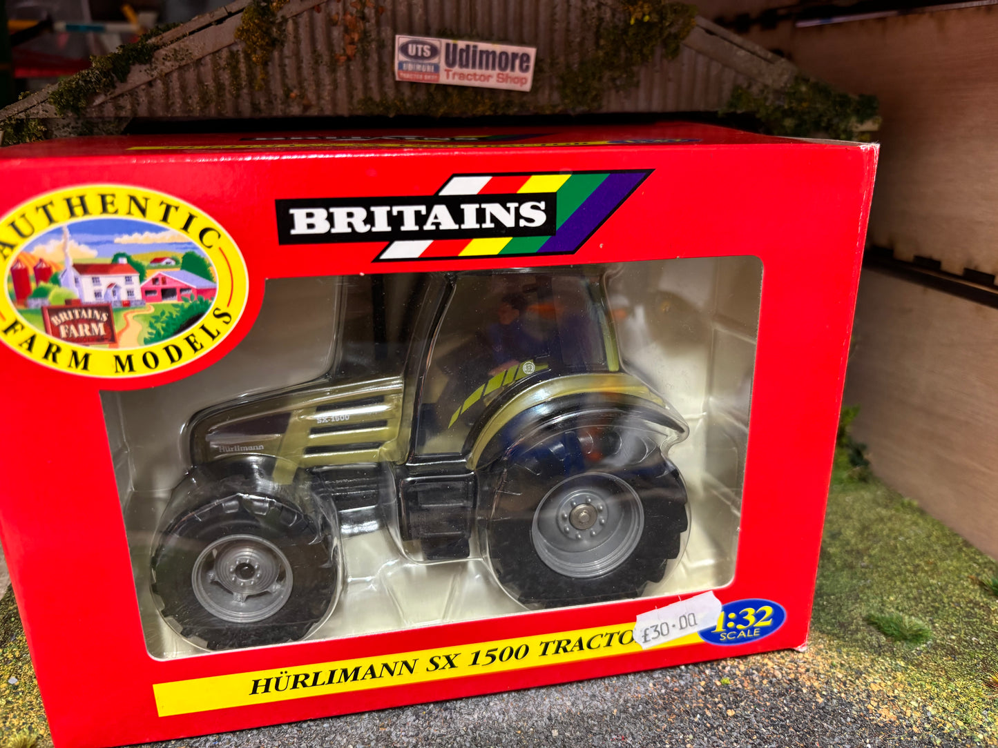 00038 Britains Hurlimann SX 1500 Tractor in original  Box obsolete VINTAGE