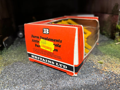 9561 Vintage Britains Bomford Superflow Herse Cultivator 1:32 scale STRAW box obsolete