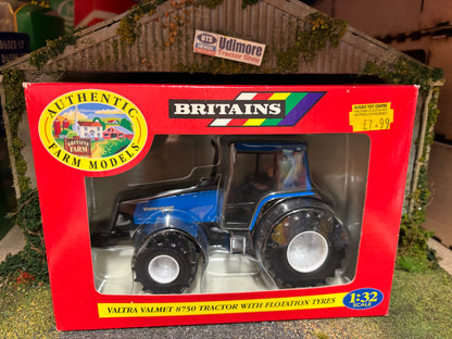 09446 Britains Blue Valtra Valmet 8750 Tractor with Flotation tyres in original  Box obsolete