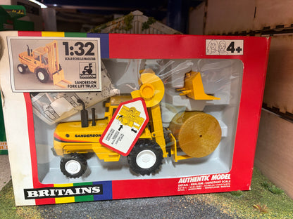Vintage Britains Sanderson Fork Lift Truck 9513 Boxed 1:32 Scale Obsolete