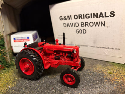 G & M Originals David Brown 50D Tractor – Limited Edition No. 312 of 350 – Handmade 1:32 Scale