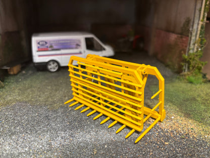 MoneyCarrie Engineering Push pull Buck Rake Britains JCB 416, 419 420 fitting version 1:32 scale Scratchbuilt