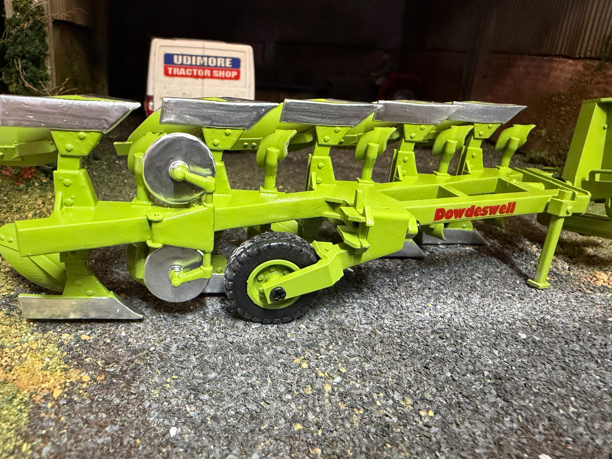 Exclusive UTS Scratch Built Dowdeswell DP7 5 Furrow Plough – Silver Mouldboard Version – 1:32 Scale