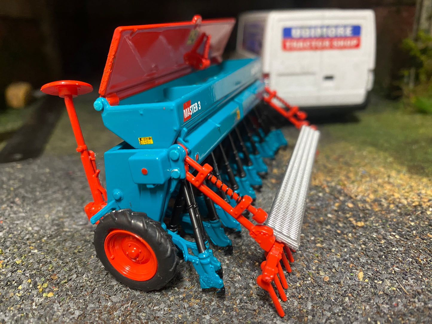 REP501 Replicagri Sulky Master 3 Seed drill Grey 1:32 scale Boxed