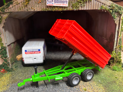 Dual tandem axle Tipping Trailer 1:32 scale boxed Siku 2881