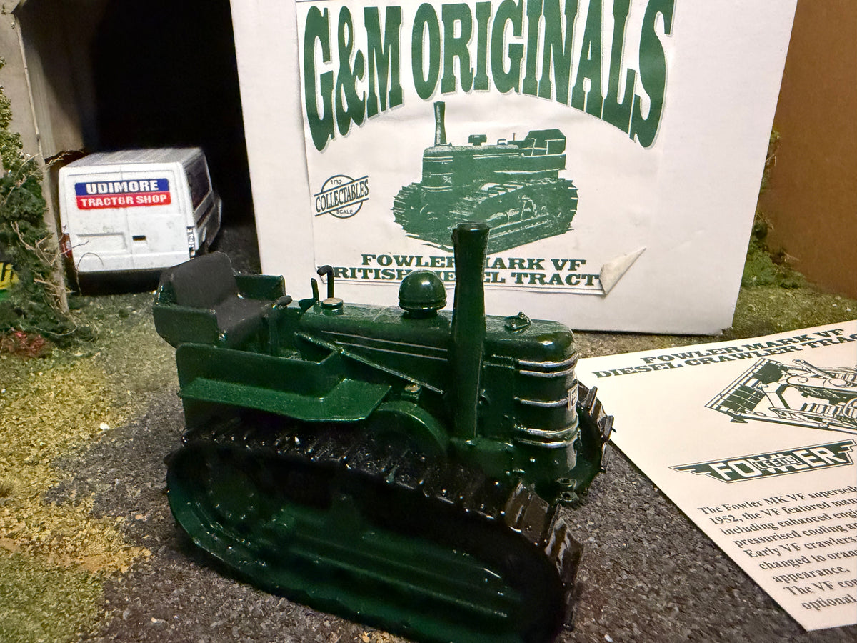 G & M Originals Fowler Mark VF Diesel Crawler Tracked Tractor – Green – Handmade 1:32 Scale