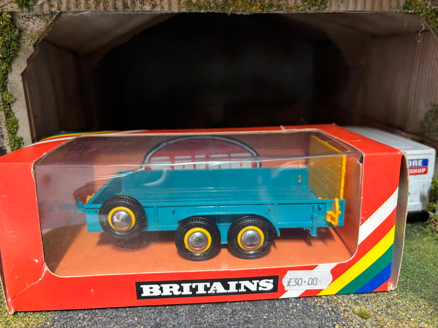 9533 Vintage Britains Salop Low Loader trailer 1:32 scale boxed obsolete