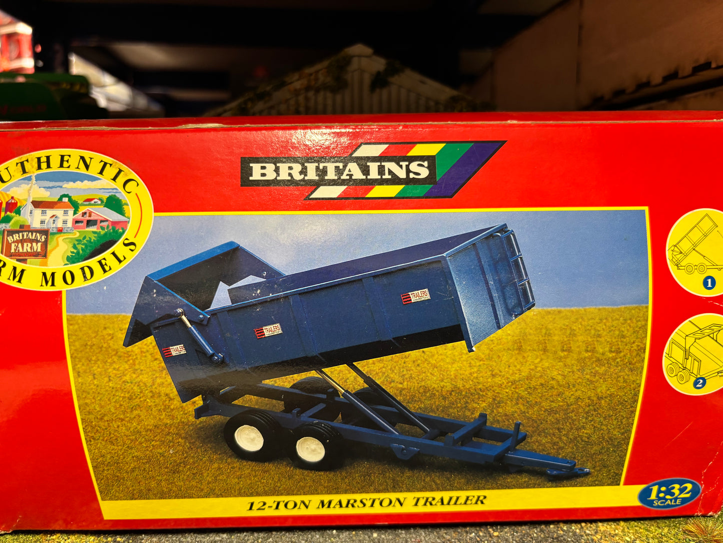 Vintage Britains 12 ton Marston trailer 1:32 scale boxed Obsolete 00049