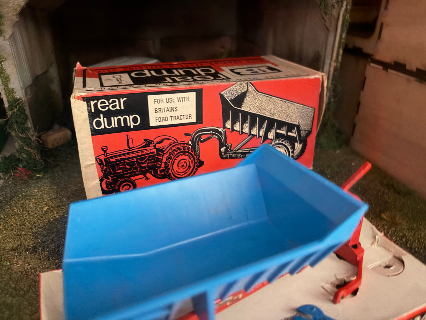 Vintage Britains Shawnee Poole Trailer Early Version Narrow Wheels 1:32 Scale Boxed Obsolete - 9629