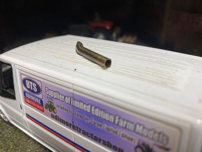 Straight Pipe Tractor Exhaust Stainless Steel 4mm Type 6 1:32 scale 150hp+