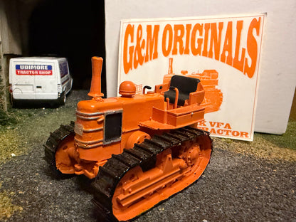 G & M Originals Fowler Mark VFA Diesel Crawler Tracked Tractor – Orange – Handmade 1:32 Scale