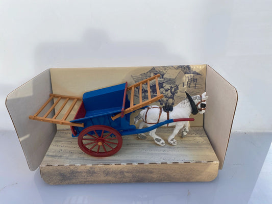 9499 Vintage Britains Tumbrel Cart with horse 1:32 scale Image