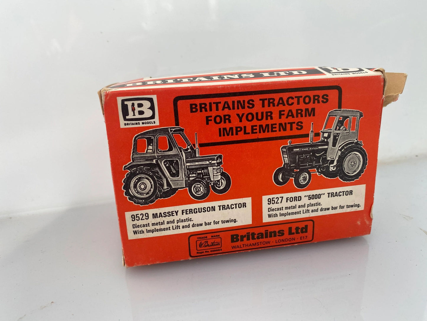 9536 Vintage Britains Rare Green Cultivator 1:32 scale STRAW box Image 6