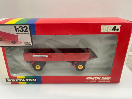 9567 Vintage Britains Massey 8 wheeled Trailer 1:32 scale Image