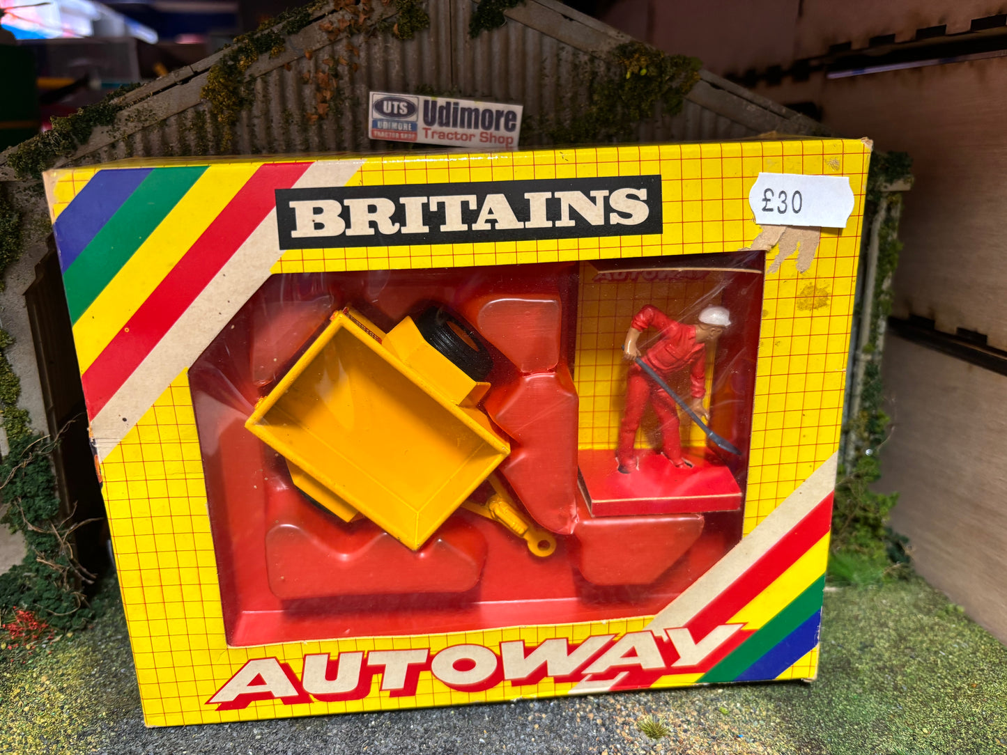 9830 Britains Autoway Mini Trailer set 1:32 BOXED obsolete 1983