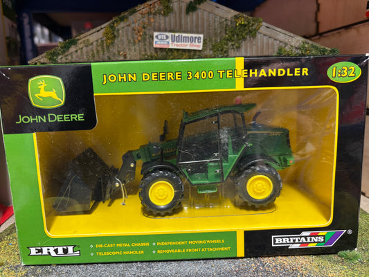 42014 Britains John Deere 3400 Telehandler 1:32 scale obsolete