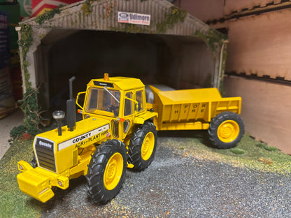 Industrial County 1184 Tractor with Shawnee Poole trailer set Conversion 1:32 scale