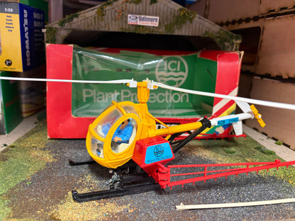 9511 Vintage Britains helicopter crop sprayer 1:32 scale Rainbow box Obsolete