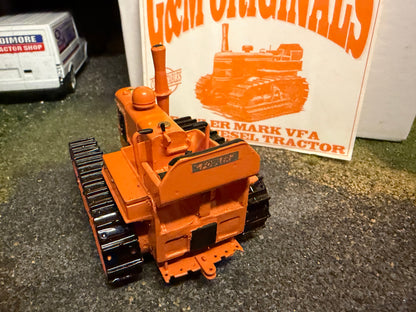 G & M Originals Fowler Mark VFA Diesel Crawler Tracked Tractor – Orange – Handmade 1:32 Scale