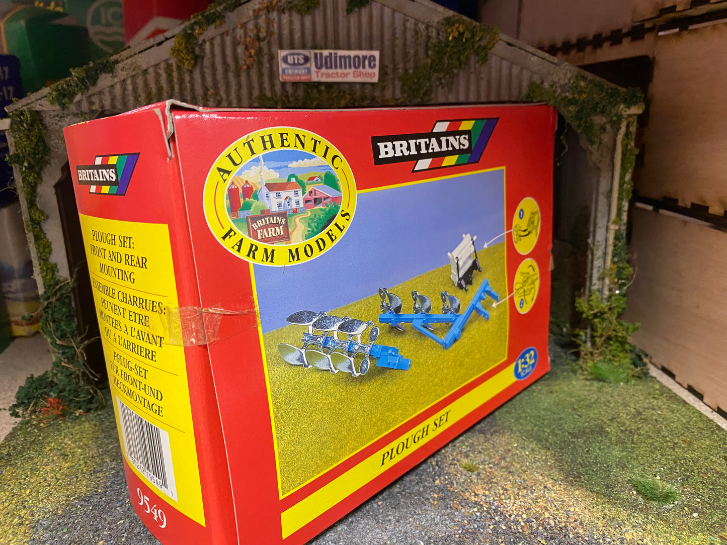 Vintage Britains Plough set 1:32 scale boxed 9549