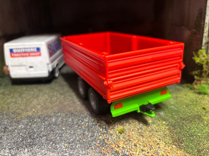 Dual tandem axle Tipping Trailer 1:32 scale boxed Siku 2881