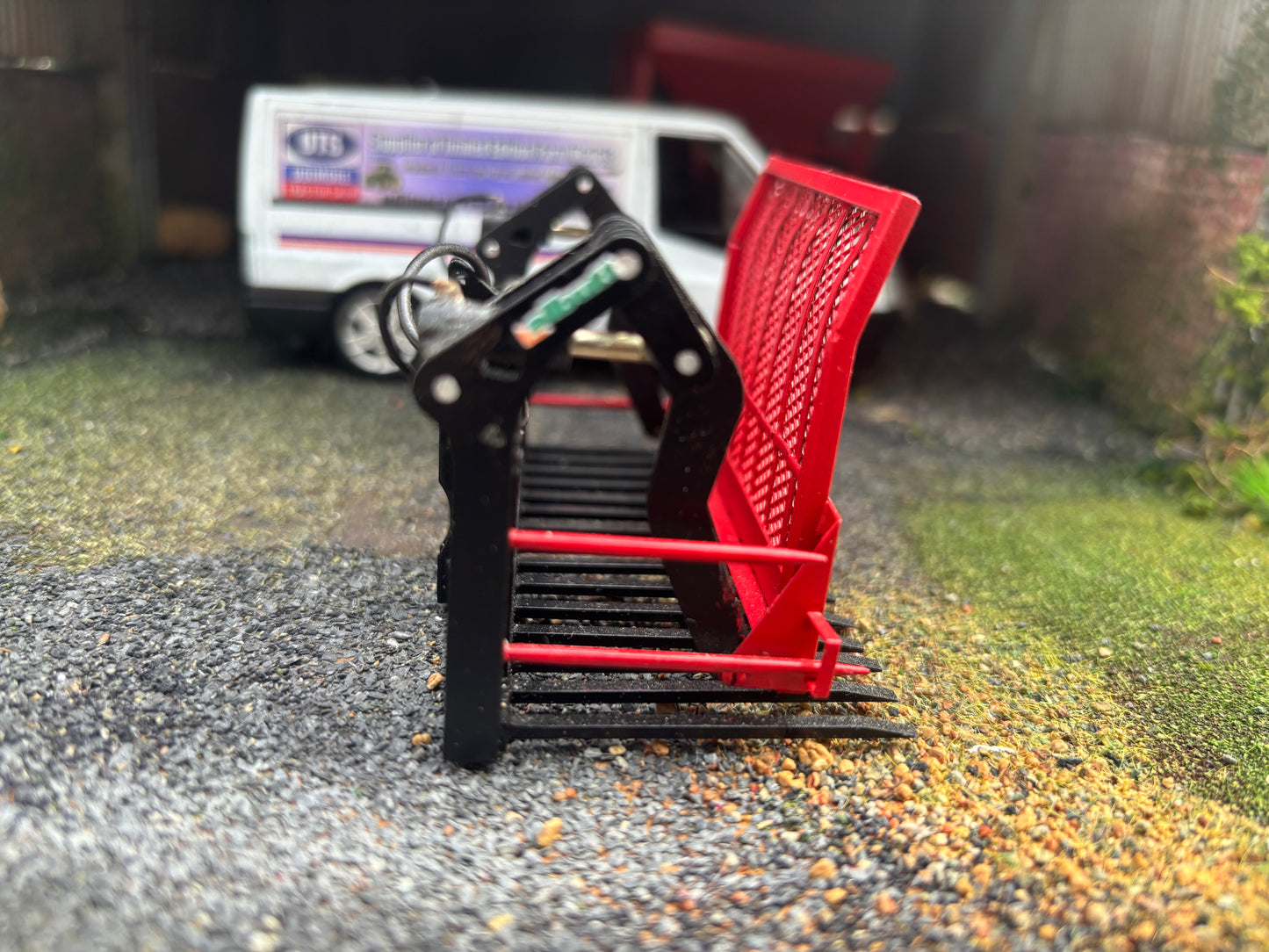 Albutt Black red Albutt push pull Buck Rake Laser cut BRASS Scratch Built  1:32 scale BLR Models