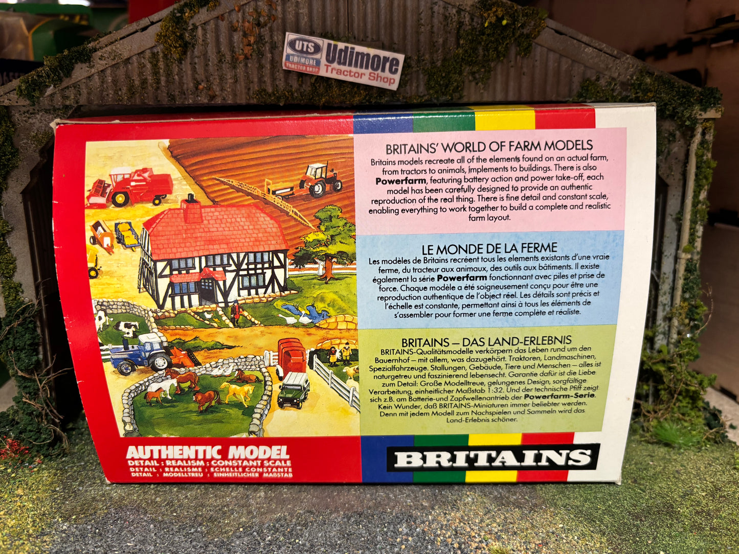 9577 Vintage Britains Massey Ferguson MF 130 Seed Drill 1:32 scale obsolete