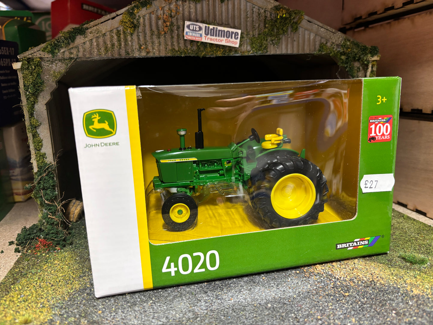 Vintage Britains John Deere 4020 Tractor 1:32 scale obsolete 43311