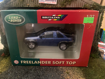 Britains Land rover Freelander blue with soft top 1:32 scale obsolete 40647