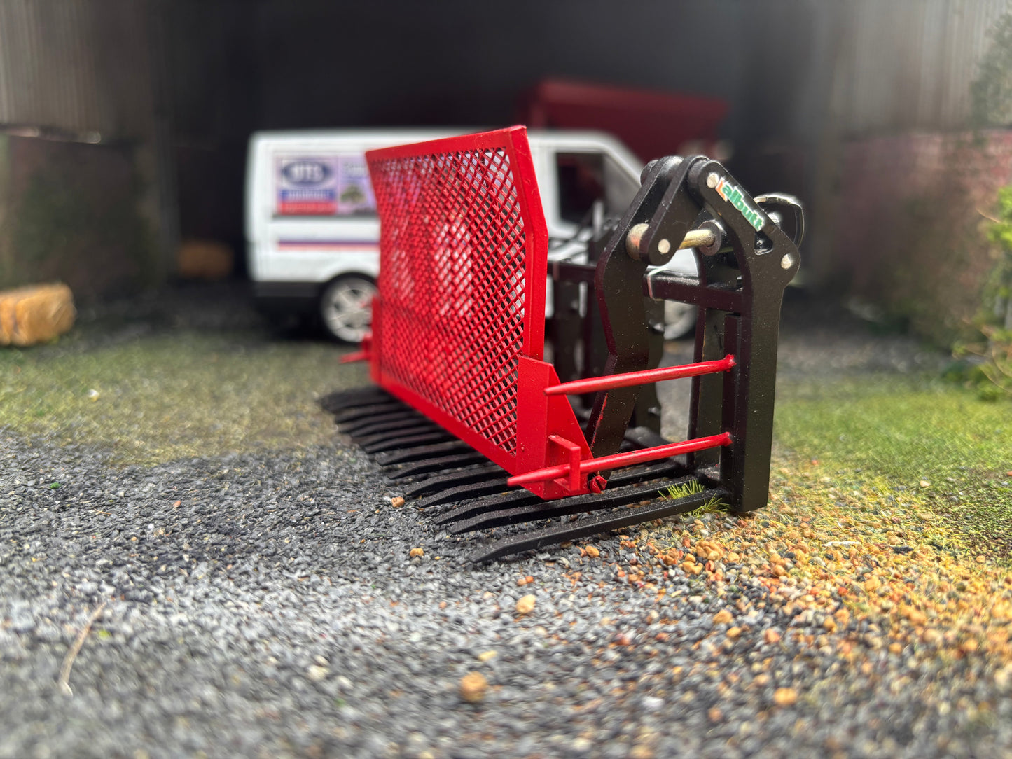 Albutt Black red Albutt push pull Buck Rake Laser cut BRASS Scratch Built  1:32 scale BLR Models