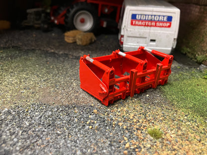 BRASS Scratchbuilt Shear Grab Block Cutter 3 ram version  1:32 scale Handbuilt Perfect 32 loader
