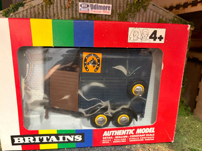 intage Britains Blue Horsebox Trailer with Horse 1:32 Scale Boxed Obsolete - 9562