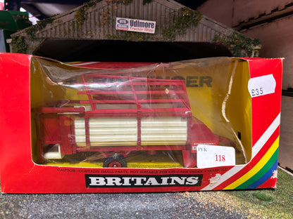 9578 Vintage Britains Pottinger Loader Wagon trailer 1:32 scale boxed  Obsolete