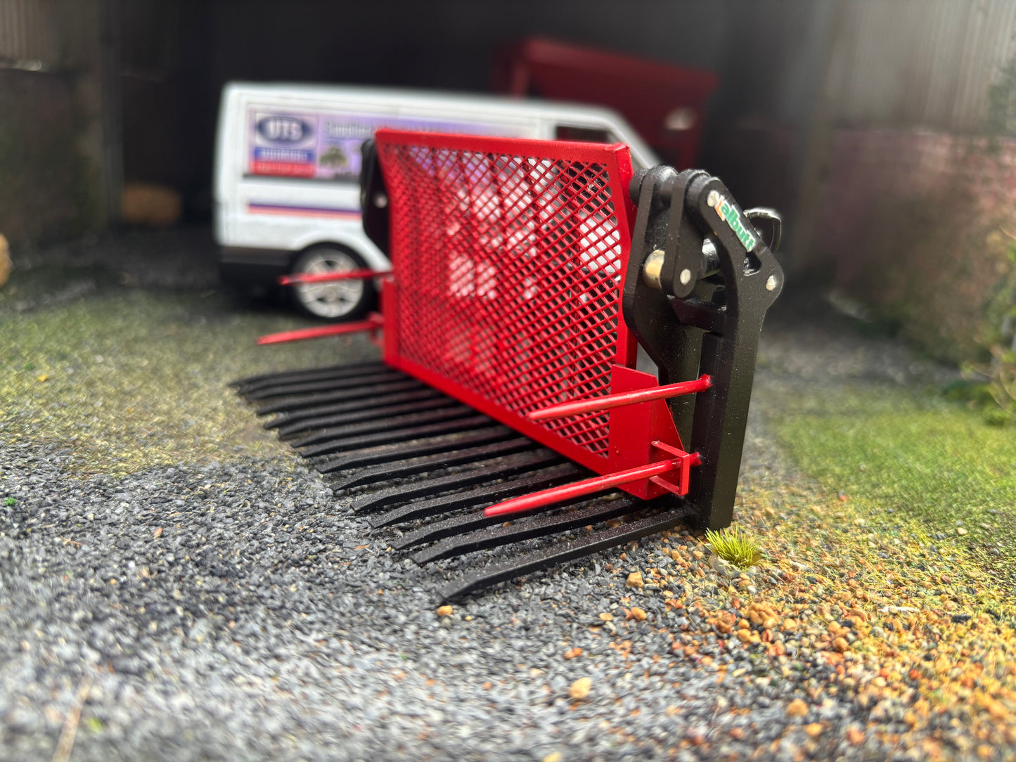 Albutt Black red Albutt push pull Buck Rake Laser cut BRASS Scratch Built  1:32 scale BLR Models