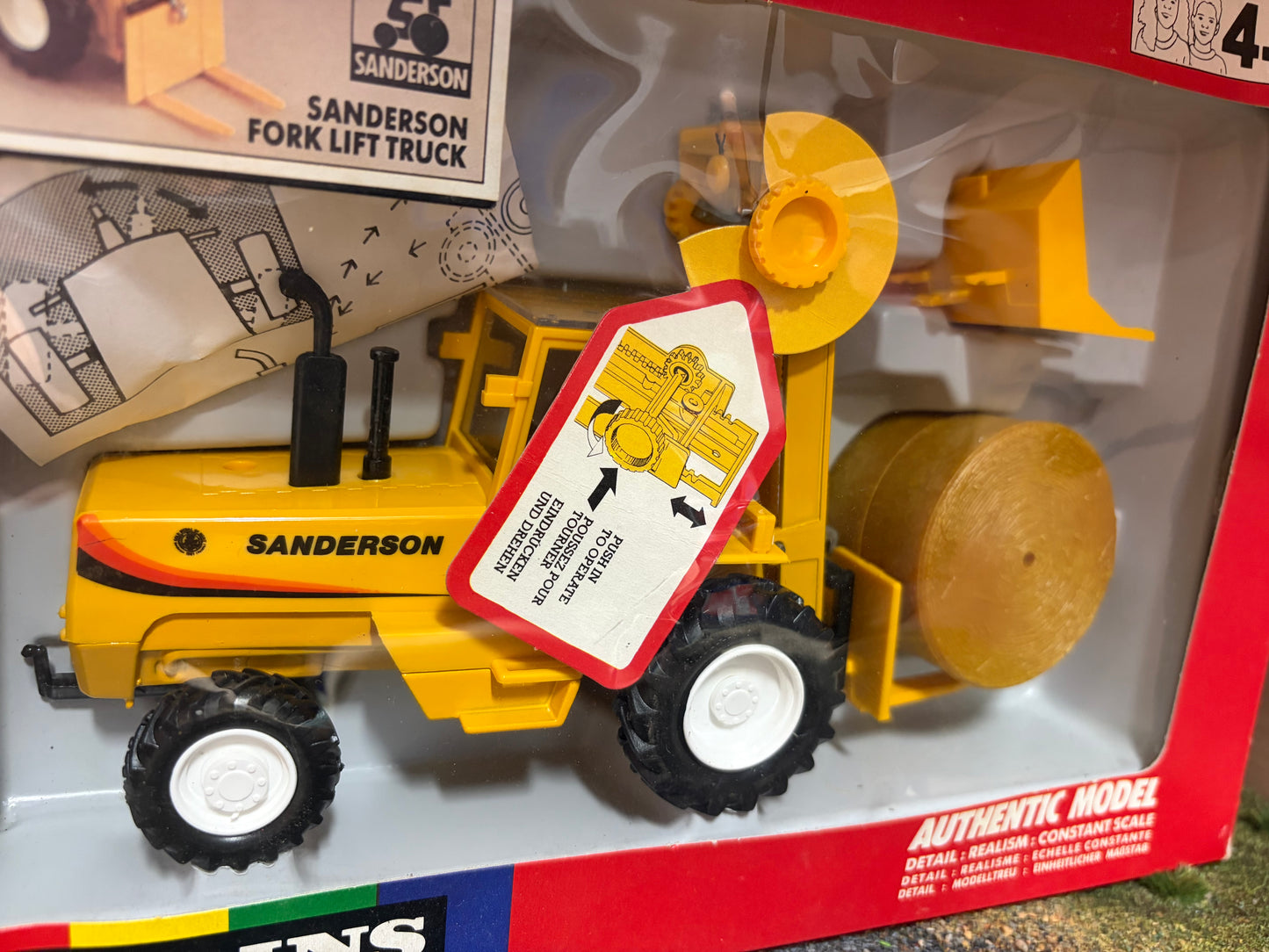 Vintage Britains Sanderson Fork Lift Truck 9513 Boxed 1:32 Scale Obsolete