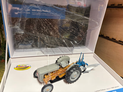 Universal Hobbies Ferguson FE35 Tractor with Rumptstad Plough Set UH5363 Limited Edition Obsolete 1:32 Scale