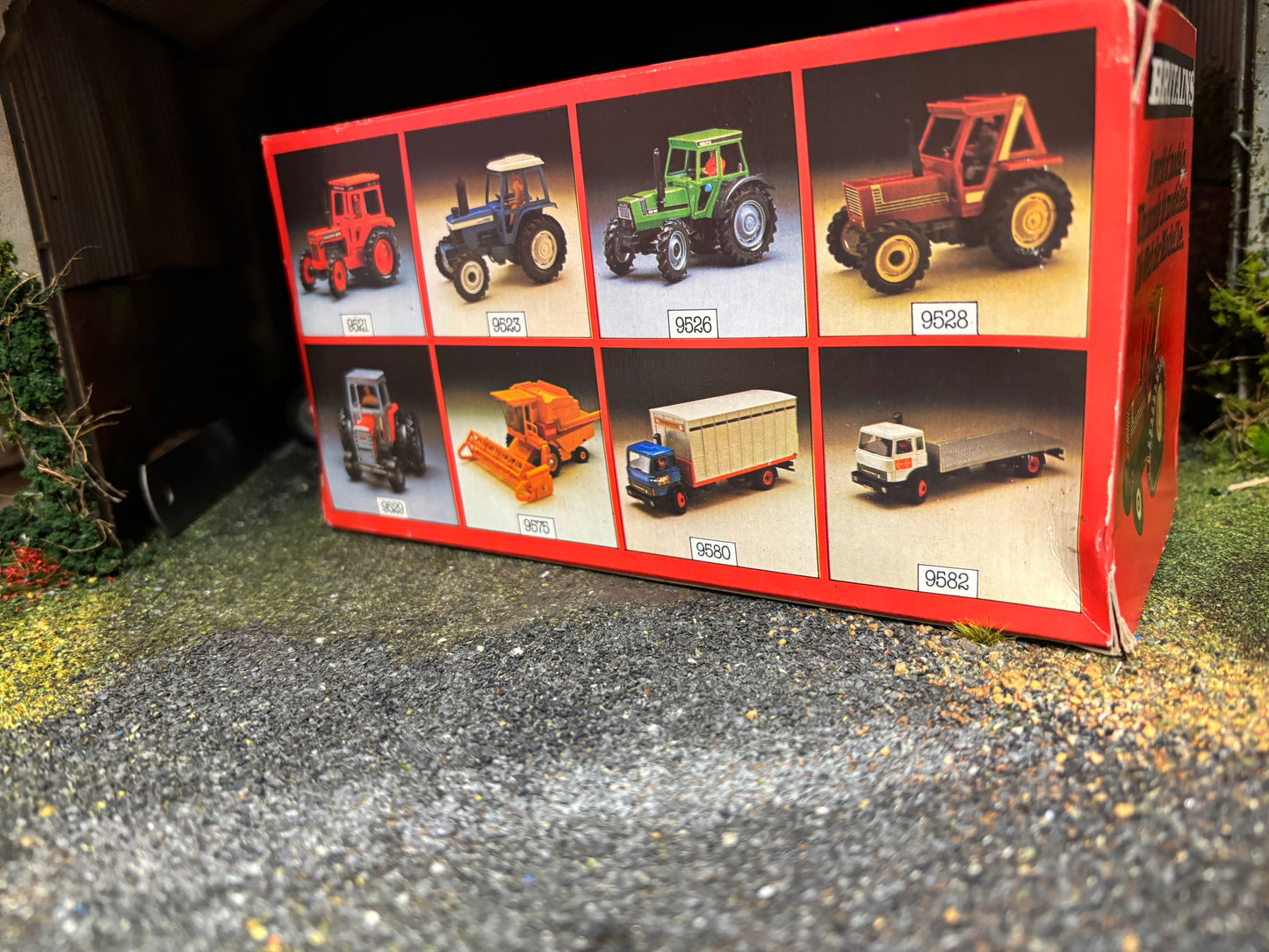 9527 Vintage Britains Brown Fiat 880 DT Half Track Tractor in original Box obsolete