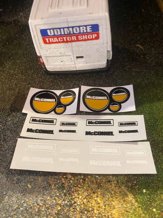 McConnell hedge cutter farm machinery x 22 Professional Pre Cut High quality vinyl decal packs stickers 1:32 scale