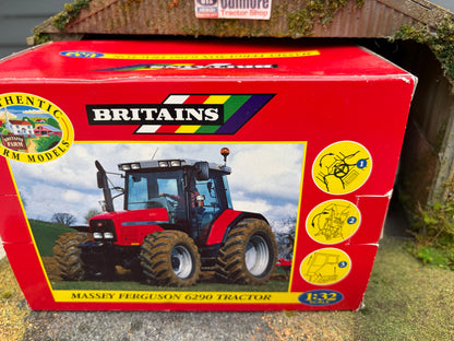 Vintage Britains 40511 Massey Ferguson 6290 Tractor 1:32 Scale Original Box Obsolete