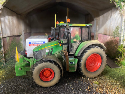 Weathered John Deere 6120M tractor conversion 1:32 scale BOXED