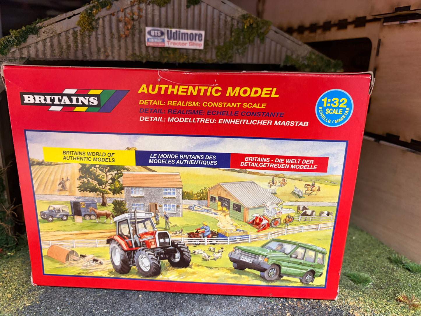 Vintage Britains Front & Rear Plough Set 1:32 Scale Boxed Obsolete - 9549 (1995)