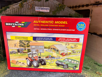 Vintage Britains Front & Rear Plough Set 1:32 Scale Boxed Obsolete - 9549 (1995)