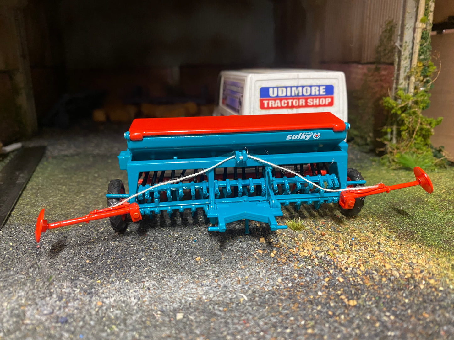 REP501 Replicagri Sulky Master 3 Seed drill Grey 1:32 scale Boxed