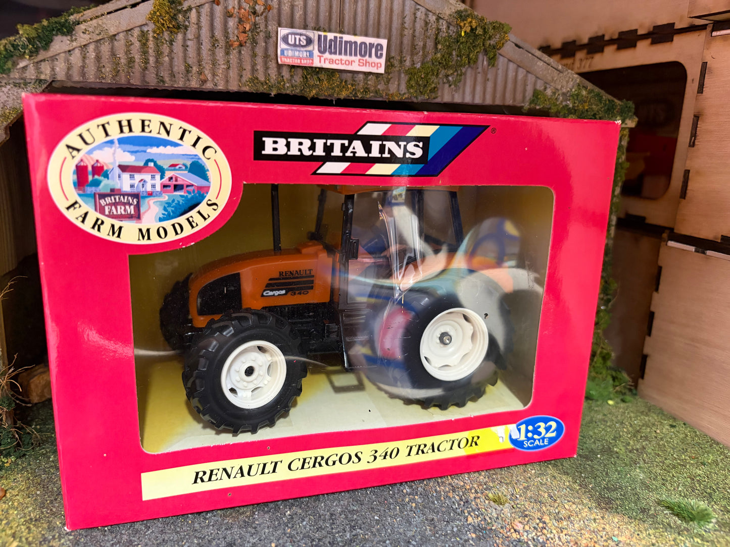 Vintage Britains Renault Cergos 340 Tractor 1:32 Scale Boxed Obsolete - 00225