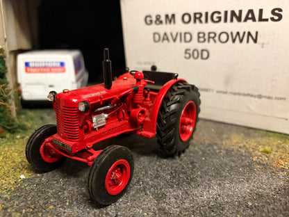 G & M Originals David Brown 50D Tractor – Limited Edition No. 312 of 350 – Handmade 1:32 Scale