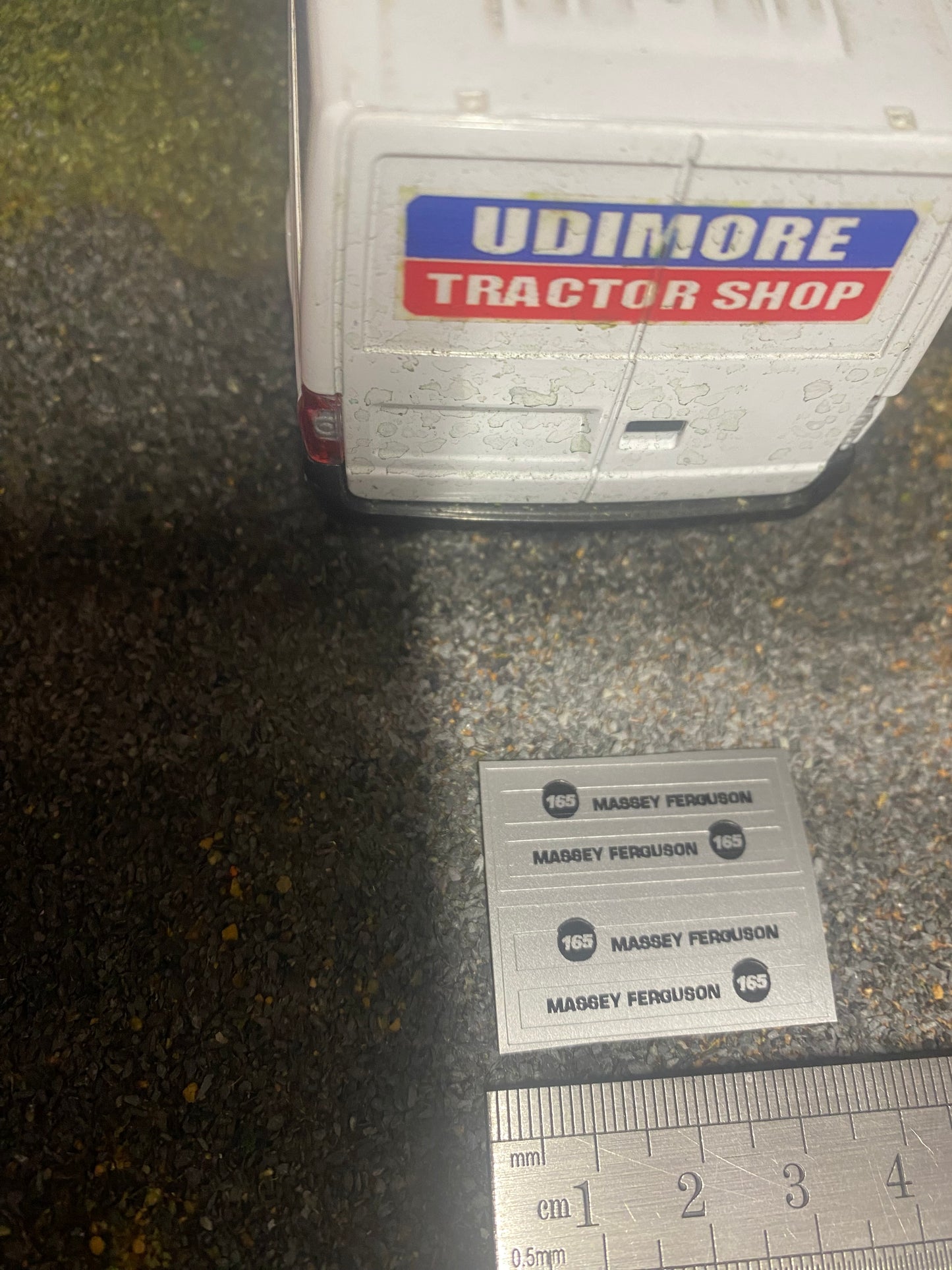 Massey Ferguson 165 Tractor x 4 Pre cut Professional Silver High quality vinyl pack decals Tractor bonnet farm machinery decals