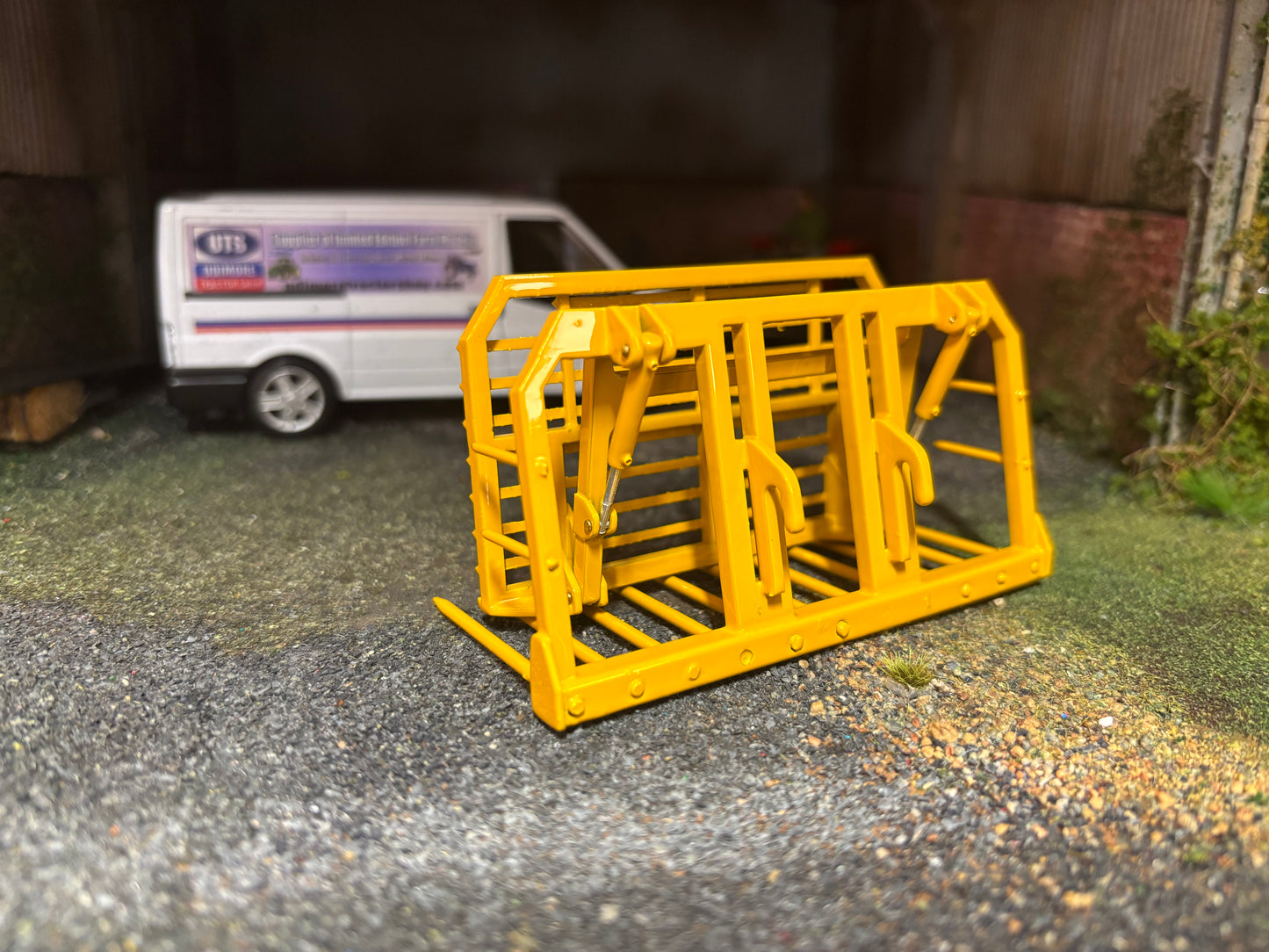 MoneyCarrie Engineering Push pull Buck Rake Britains JCB 416, 419 420 fitting version 1:32 scale Scratchbuilt
