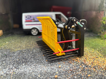 Albutt Black yellow Albutt push pull Buck Rake Laser cut BRASS Scratch Built  1:32 scale BLR Models